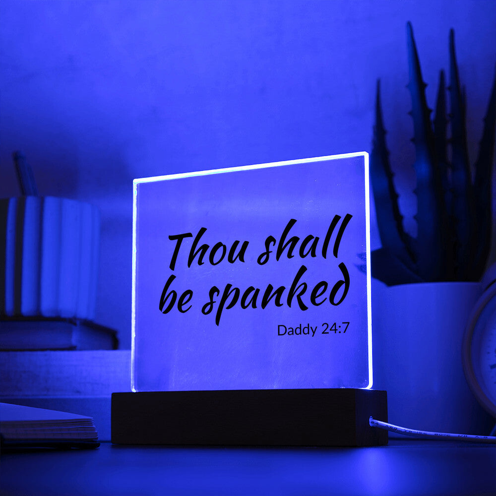Thou shall be spanked