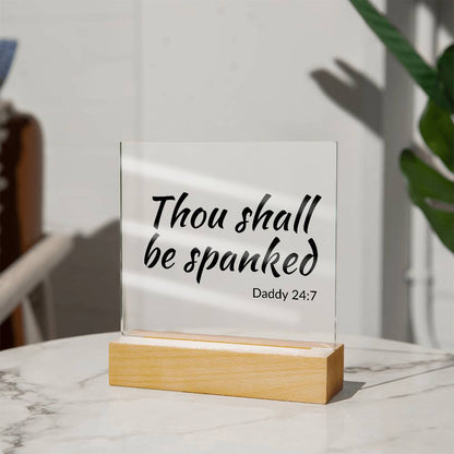 Thou shall be spanked