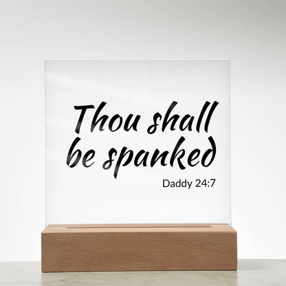 Thou shall be spanked
