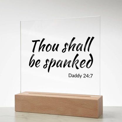Thou shall be spanked