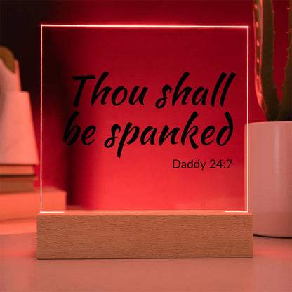 Thou shall be spanked